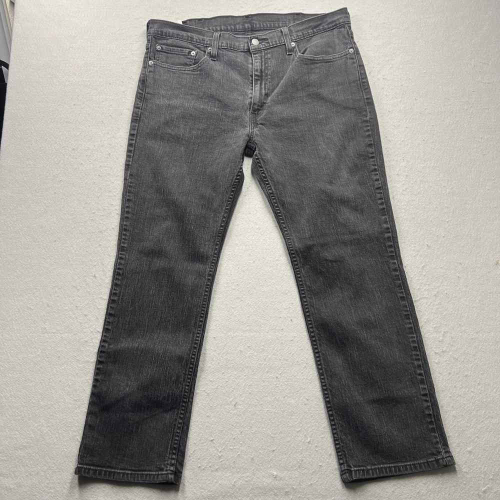 Levis 514 Jeans Size 38x30 Mens Black Pants Stretch Mid Rise Relaxed‎ Straight